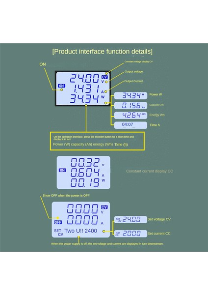 Dc 50V 8A 400W Cnc Ayarlanabilir Sabit Voltaj Regülatörü Cv cc Adım Aşağı Güç Kaynağı Modülü XY5008E (Yurt Dışından) fırsatları