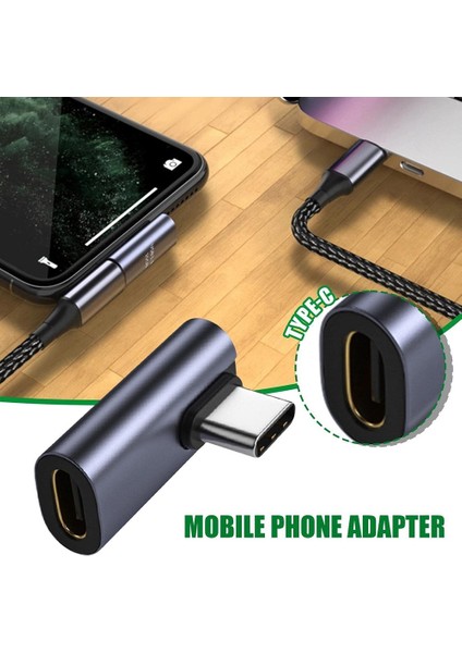 Cep Telefonu Adaptörü 10 Gbps Hızlı Veri Aktarımı Şarj Dönüştürücü Tip-C Dişi - Tip-C Erkek Dönüştürücü Adaptör (Yurt Dışından) modelleri