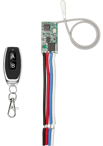 433MHZ Dc 3.6-24V 1ch Röle Kablosuz Rf Uzaktan Kumanda Anahtarı Mini Modül Verici ile LED Lamba Işığı Dıy, Tip B (Yurt Dışından)