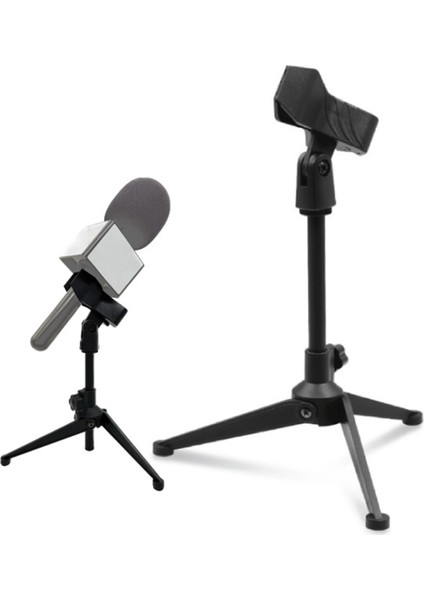 Djı Mic/moma/rode Go/relacart Kablosuz Mikrofon Için Mikrofon Standı Masa Tripod Mikrofon Tripod (Yurt Dışından)