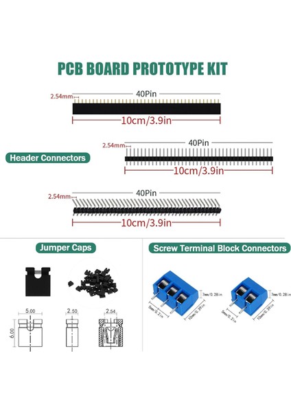 147 Parçalı Pcb Devre Kartı Prototip Kiti - 6 Boyutta Çift Taraflı Perf Kartları (Yurt Dışından) modelleri
