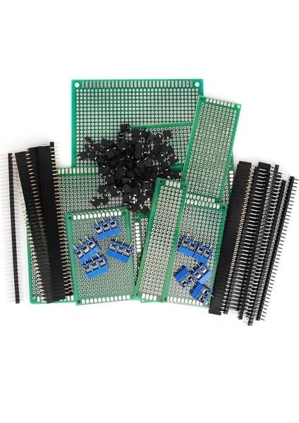 147 Parçalı Pcb Devre Kartı Prototip Kiti - 6 Boyutta Çift Taraflı Perf Kartları (Yurt Dışından) fırsatları