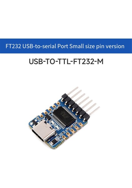 Waveshare FT232 Seri Iletişim Modülü Usb'den Ttl Uart Type-C Seri Adaptör Modülü 3.3V/5V Seviyesi Win7/8/10/11 Mac A (Yurt Dışından) modelleri