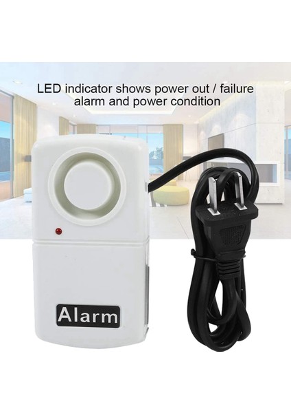220V LED Göstergesi Akıllı 120DB Otomatik Elektrik Kesintisi Arızası Kesinti Alarmı Abd Tak (Yurt Dışından) modelleri