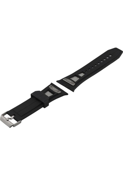 Apple Watch Band 49MM Kauçuk Spor Bileklik Bileklik Yedek Aksesuarları Siyah Için Kayış (Yurt Dışından) modelleri