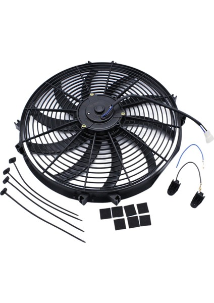 Araba Soğutma Radyatör Fanı 16 Inç Evrensel Elektrikli Radyatör Ince Itmeli Çekmeli Soğutma Fanı 12V 120W Montaj Kiti (Yurt Dışından) fırsatları