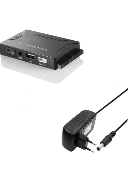 Sata'dan USB Ide Adaptörüne USB 3.0 2.0 Sata3 Kablosu 2.5 3.5 Inç HDD SSD Dönüştürücü Ide Sata Adaptörü, Ab Fişi (Yurt Dışından)