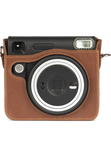 Fujifilm Instax Square SQ40 Kameralar Için Retro Kamera Çantası Çantalar Ayarlanabilir Omuz Askılı Darbeye Dayanıklı Kılıf Kahverengi (Yurt Dışından) indirimleri