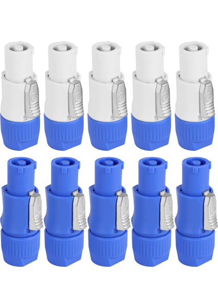 10 Adet/grup NAC3FCA Speakon Fişi 3 Pin Erkek Powercon Konektörü 20A 250 V Ac Priz Konnektörü Mavi ve Beyaz (Yurt Dışından)