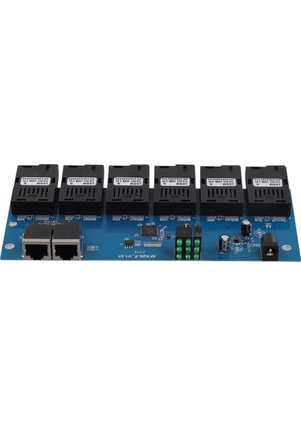 100M Pcba Kartı Fiber Optik Medya Dönüştürücü 2 RJ45 Ila 6 Sc Optik Konnektör 3A+3B Port 20KM Ethernet Anahtarı (Yurt Dışından) fiyatları