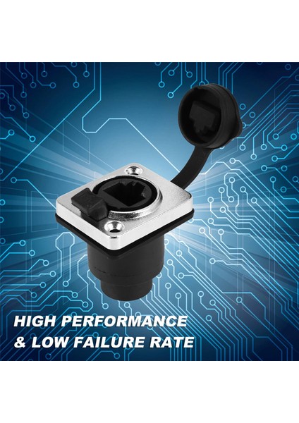 RJ45 Su Geçirmez Ağ Konnektörü 8P8C Dişi Panel Montaj Soketleri RJ45 Ethernet Konnektörü (Stil 1) (Yurt Dışından) indirimleri