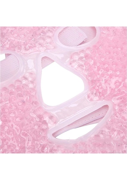 Terapi Jel Yüz Maskesi Soğuk ve Sıcak Boncuklu Ayarlanabilir Maske (Pembe) indirimleri