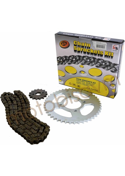 Mh 125 Drift / Gn / Kn / Windy / Zone / Tvs RAIDER125 Zincir ve Dişli Set 15 38T
