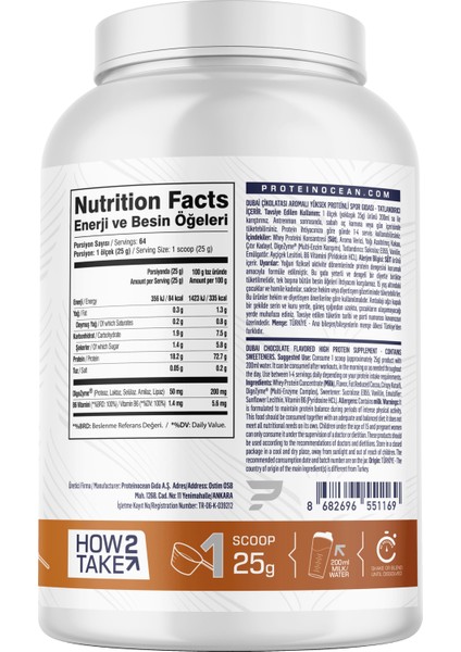 Whey Protein Dubai Çikolatası - 1.6kg - 64 Servis fiyatları