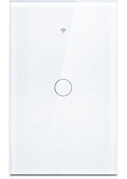 Tuya Us Plug Wifi Akıllı Duvar Anahtarı 1 Çete Nötr Tel Yok Dokunmatik Sensör LED Işık Anahtarları Akıllı Ev Alexa Google Beyaz (Yurt Dışından)