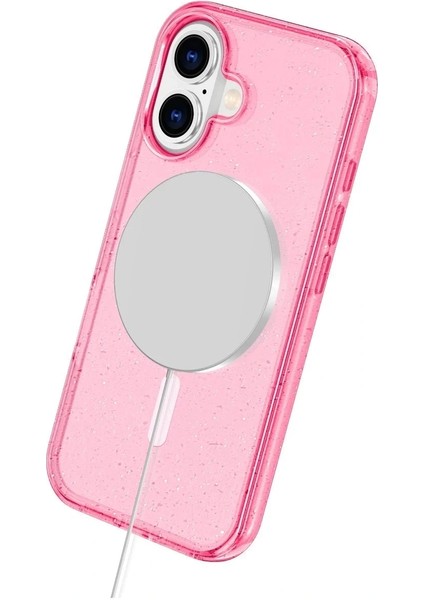 iPhone 16 Plus Kılıf Glow Magsafe Kapak - Pembe indirimleri