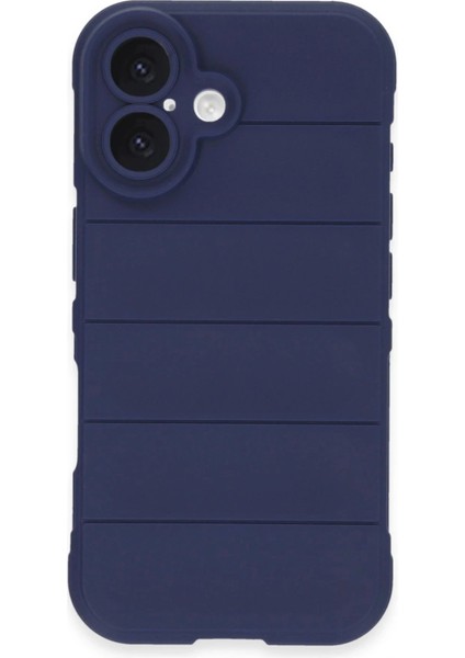 iPhone 16 Plus Kılıf Optimum Silikon - Lacivert