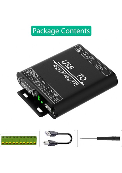 CP2102 Çipli Usb'den RS232/485/422/TTL Dönüştürücü, Çoklu Korumalı Endüstriyel Izole USB Adaptörü (Yurt Dışından)