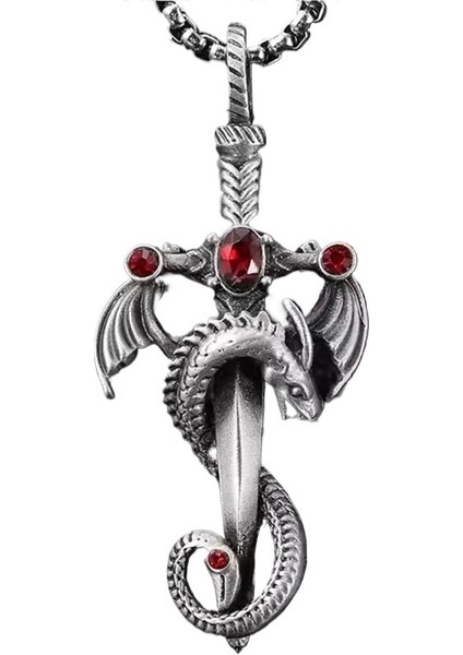 Paslanmaz Çelik Zincir Kolye Erkek Punk Hip Hop Takı (Yurt Dışından) fiyatları