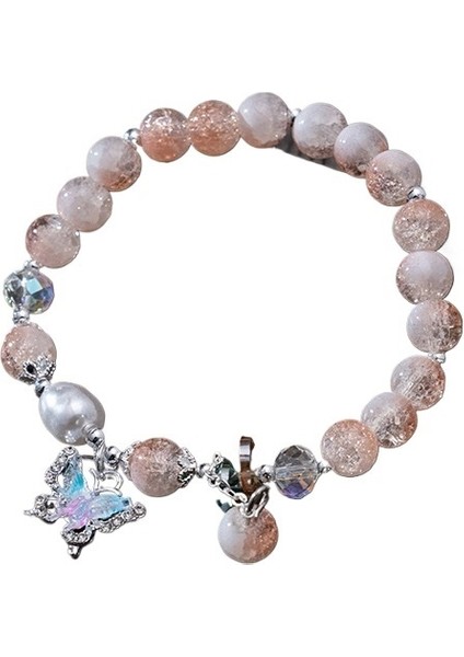 Kadınlar Için Renkli Renkli Cam Çiçek Patlama Kelebek Bilezik Yaz Küçük Taze Moda Kültürel ve Yaratıcı Aksesuarlar (Yurt Dışından) fiyatları