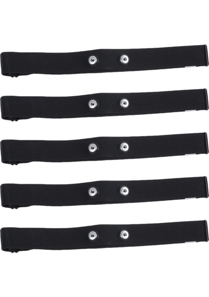 5 Adet Göğüs Kemeri Kayışı Polar Wahoo Garmin Için Spor Kablosuz Nabız Monitörü Elastik Yumuşak Kayış Bandı (Yurt Dışından)