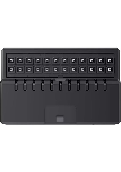 Atx 24PIN Argb Adaptörü 90° Dönüştürücü 24PIN Rgb Güç Kablosu Adaptörü 24PLN Anakart Güç Kaynağı Siyah (Yurt Dışından)