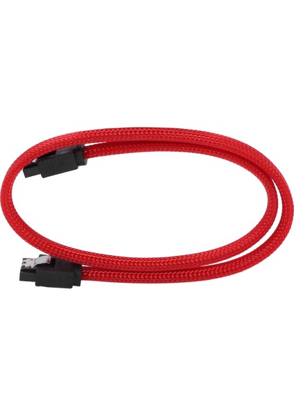 50 cm Sata 3.0 Iıı Sata3 7pin Veri Kablosu 6 Gb/s SSD Kabloları Naylon Kollu Premium Sürüm ile HDD Sabit Disk Veri Kablosu (Kırmızı) (Yurt Dışından)