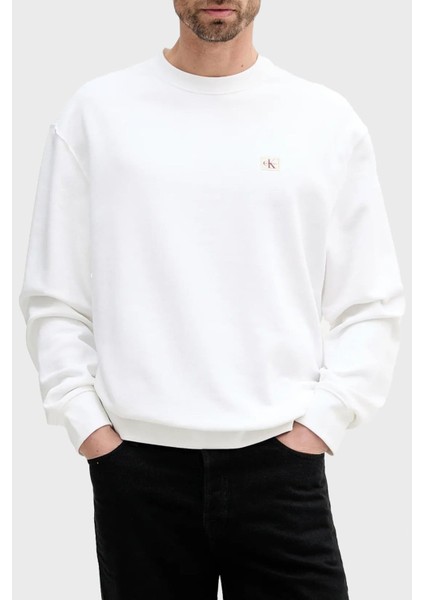 Erkek Ls Eu 350TERRY Badge Crewneck Sw Sweatshirts