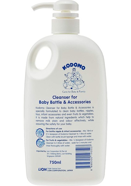 Bebek Biberon ve Emzik Temizleyici Losyon 750 ml - Köpüksüz, Doğal, Meyve Sebze Yıkamaya Uygun fiyatları