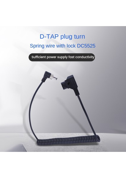 D-Tap Fişi Dc Bağlantı Noktasına Dc Monitör Besleme Kablosu Bmpc/atomos/bestvıew Monitör Için Kilitli Yaylı Güç Kablosu (Yurt Dışından) fiyatları