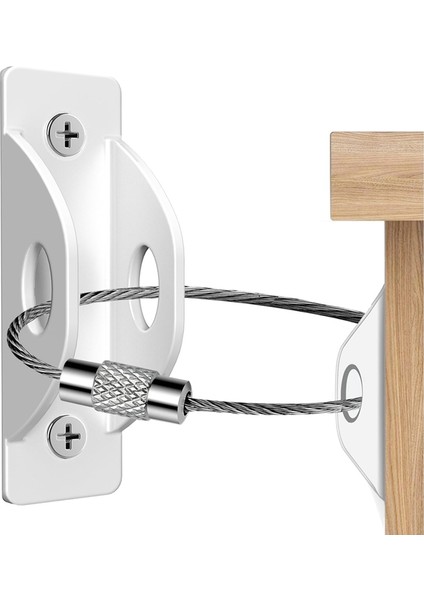 Mobilya Sabitleyicileri (12 Paket) Bebek Güvenliği Için Mobilya Kayışı, 420 Pound Mobilyaların Düşmesini Önler Anti Devrilme Önleyici (Yurt Dışından)