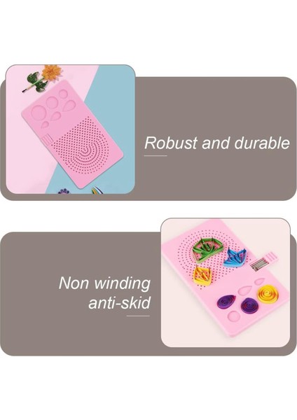 Kılavuz Quilling Tahtası Taşınabilir Quilling Örgü Tahtası Kağıt Izgara Kılavuz Sarma Diski Pimli Saklama Kutusu Pembe (Yurt Dışından) fiyatları
