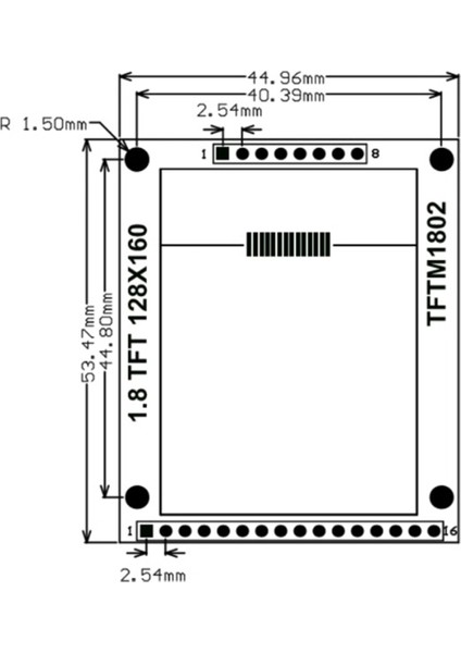 Tft 1.8 Inç LCD Modülü 128X160 Dot-Matrix ST7735S Sürücü Spı Seri Arayüz Çok Işlevli Renkli Ekran Modülü (Yurt Dışından) indirimleri