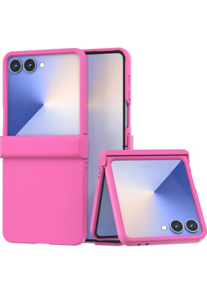 Samsung Galaxy Z Flip7 5g Menteşe Korumalı Skin Feel Pc Telefon Kılıfı (Yurt Dışından)