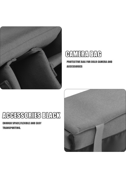 Dslr Fotoğraf Makinesi, Lens ve Aksesuarlar Için Yastıklı Koruyucu Çanta Ekleme Astar Kılıfı Siyah (Yurt Dışından) indirimleri