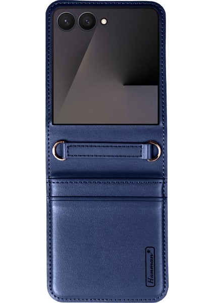 Samsung Galaxy Z Flip7 5g Kart Yuvalı Pu Deri Telefon Kılıfı (Yurt Dışından)
