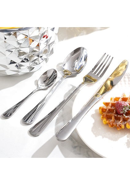 24 Parça Paslanmaz Çelik Çatal Bıçak Yumurta Batı Bıçağı, Çatal ve Kaşık Seti Abs Ananaslı Yumurta (Yurt Dışından) modelleri