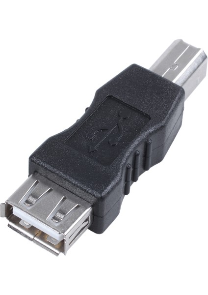 USB Yazıcı Adaptörü Tip A Dişi - Tip B Erkek Siyah Gümüş Tonu (Yurt Dışından)
