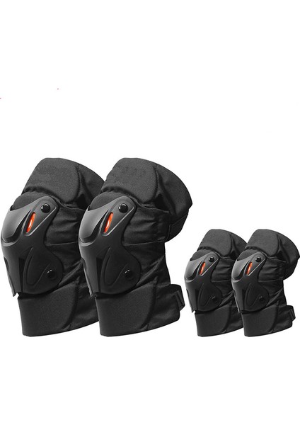 Bisiklet Motosiklet Koruyucu Ekipman Diz Peddesi Motosiklet Sürücüsü Soğuk ve Sıcak Ekipman Rüzgar Geçirici Kalınlaştırılmış Dirsek Pedleri 4'lü Set (Yurt Dışından)