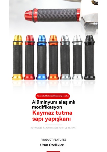 Motosiklet Kolu Kapağı Yüksek Kaliteli Alüminyum Alaşımlı Kolu Tutkal Motosiklet Modifikasyon Aksesuarları-Turuncu (Yurt Dışından) indirimleri