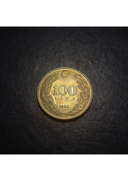 39963687B0C444C9FC 1992 Pirinç 100 Lira Ça/çil Eski Madeni Para fırsatları