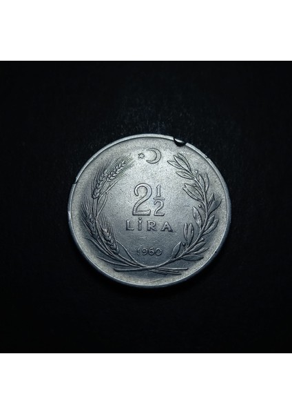 39963687AF3BB8ED12 1960 Akmonital 2½ Lira Eski Madeni Para fiyatları