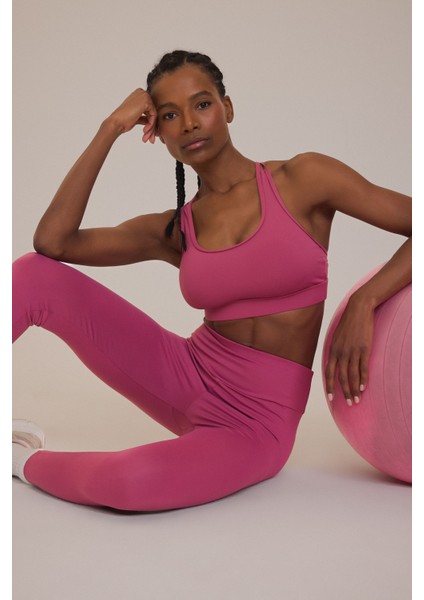 Fit Yuvarlak Yaka Sporcu Bra D7378AX25SP