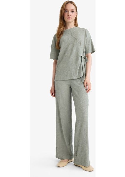 Bürümcük Pantolon Wide Leg Geniş Bol Paça Esnek Belli C0200AX25SP modelleri
