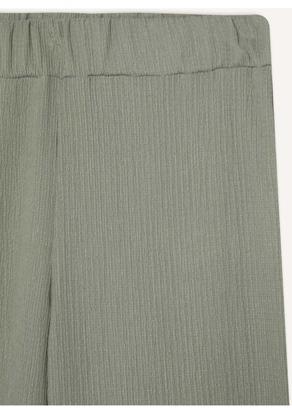 Bürümcük Pantolon Wide Leg Geniş Bol Paça Esnek Belli C0200AX25SP
