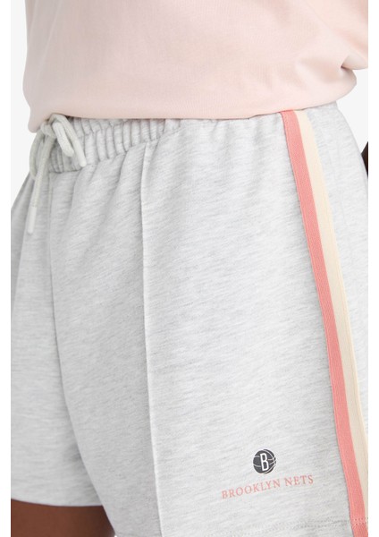 Fit NBA Brooklyn Nets Standart Fit Kısa Paça Şort E3838AX25SM