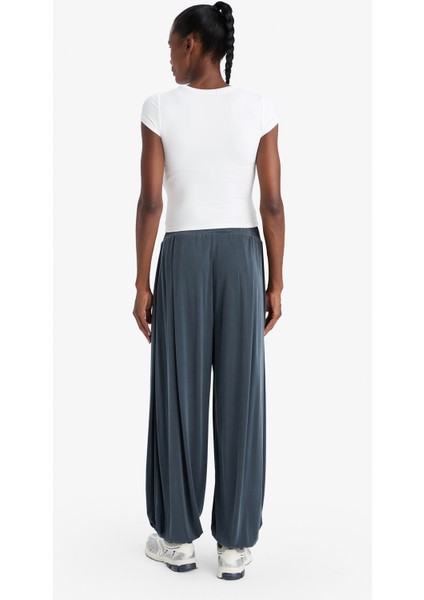 Fit Oversize Geniş Kalıp Kısa Paça Standart Boy Modal Sporcu Pantolon F4545AX25SM