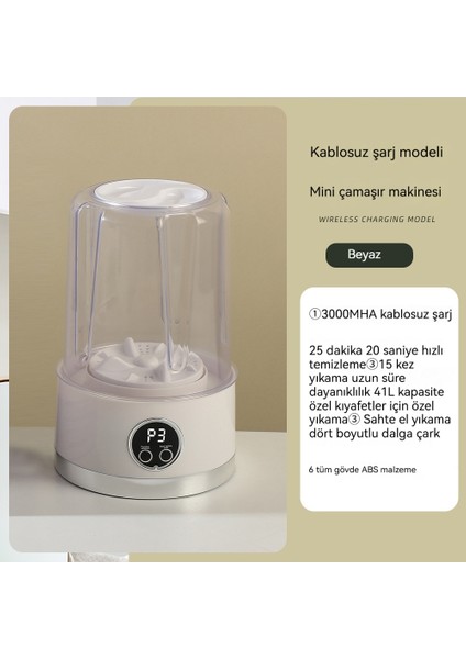 Mini USB Çamaşır Iç Çamaşırı Külot Çorap Taşınabilir Kablosuz Küçük Öğrenci (Yurt Dışından) fiyatları