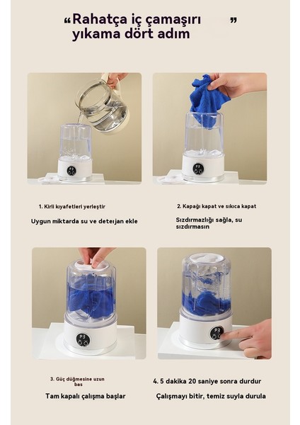 Mini USB Çamaşır Iç Çamaşırı Külot Çorap Taşınabilir Kablosuz Küçük Öğrenci (Yurt Dışından) indirimleri