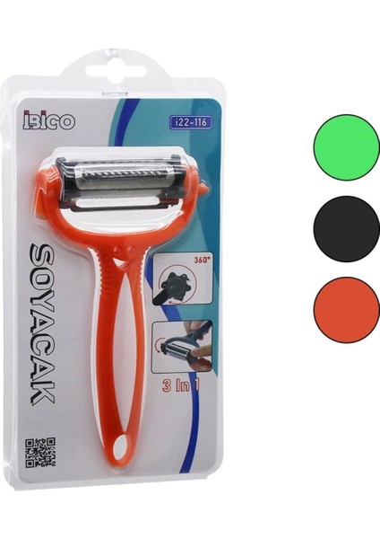 3in1 Metal Soyacak Plastik Saplı